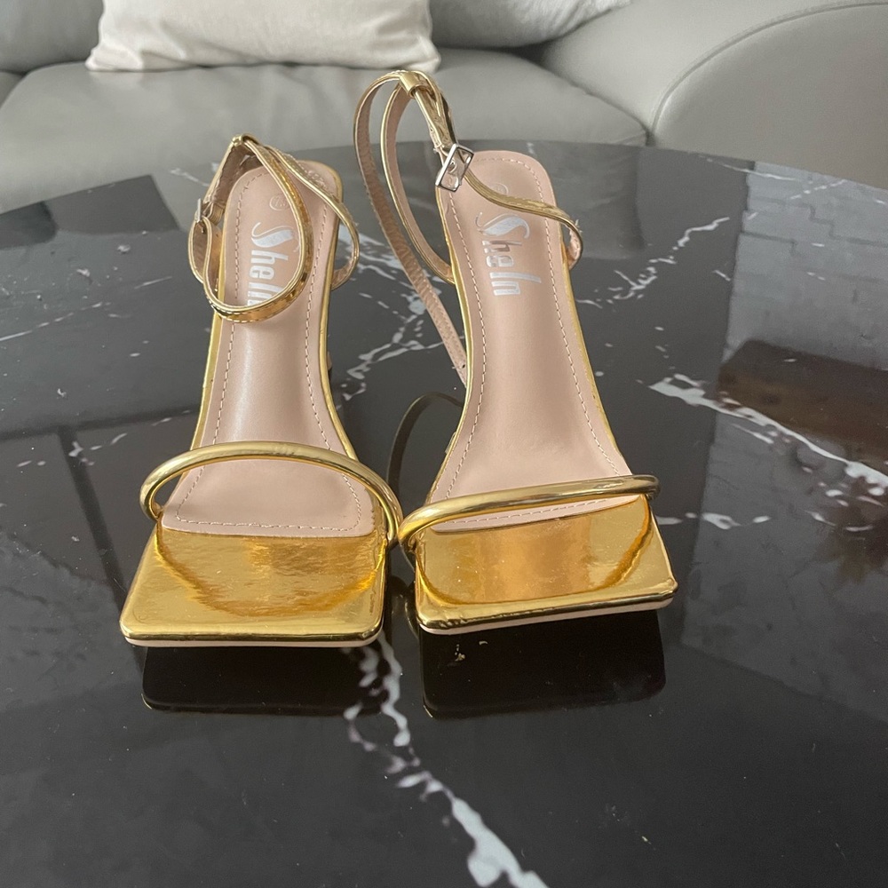 Gold sandals